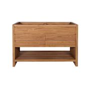 Avanity Kai 48" Free Standing Double Wood Vanity Cabinet Only - Less Vanity Top Natural Teak