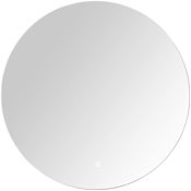 Avanity Luana 24" Diameter Modern Circular Frameless Bathroom Wall Mirror with LED Lighting N/A