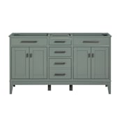 Avanity Madison 60" Double Free Standing Vanity Cabinet Only - Less Vanity Top Smoke Green