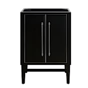 Avanity Mason 24" Single Free Standing Wood Vanity Cabinet Only - Less Vanity Top Black