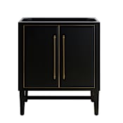 Avanity Mason 30" Single Free Standing Wood Vanity Cabinet Only - Less Vanity Top Black