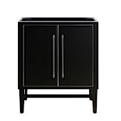 Avanity Mason 30" Single Free Standing Wood Vanity Cabinet Only - Less Vanity Top Black