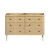Avanity Serena 48" Double Free Standing or Wall Mounted Vanity Cabinet Only - Less Vanity Top White Oak
