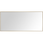 Avanity Sonoma 59-1/16" W x 27-9/16" H Modern Rectangular Stainless Steel Framed Bathroom Wall Mirror Brushed Gold