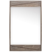 Avanity Teak 24-3/16" W x 38-3/16" H Modern Rectangular Wood Framed Bathroom Wall Mirror Gray Teak