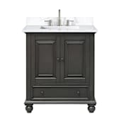 Avanity Thompson 30" Free Standing Single Basin Vanity Set with Cabinet and Engineered Stone Vanity Top Charcoal Glaze