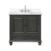 Avanity Thompson 36" Free Standing Single Basin Vanity Set with Cabinet and Engineered Stone Vanity Top Charcoal Glaze