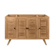Avanity Harper 48" Single Free Standing Wood Vanity Cabinet Only - Less Vanity Top Natural Teak