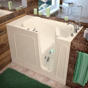 Avano Walk-In Tubs 52-3/4" Gel Coated Whirlpool Bathtub for Alcove Installations with Right Drain, Roman Tub Faucet and Handshower Biscuit