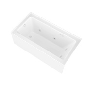 Avano Sahara 60" Acrylic Whirlpool Bathtub for Alcove Installations with Left Drain White
