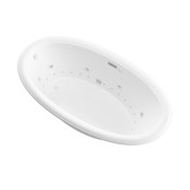 Avano Luxury Suite 60" Acrylic Air / Whirlpool Bathtub for Drop-In Installations with Left Drain White