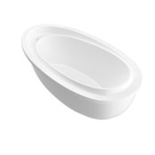Avano Corsica 71" Acrylic Soaking Bathtub for Freestanding Installations with Reversible Drain White