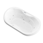 Avano Luxury Suite 70" Acrylic Air / Whirlpool Bathtub for Drop-In Installations with Center Drain White