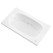 Avano Bermuda 71" Acrylic Air / Whirlpool Bathtub for Drop-In Installations with Left Drain White