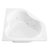Avano St.Barts 59-1/4" Acrylic Whirlpool Bathtub for Drop-In Installations with Center Drain White