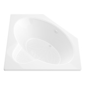 Avano St.Martin 58" Acrylic Soaking Bathtub for Drop-In Installations with Center Drain White