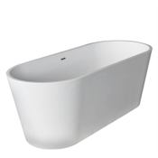 Avano Freestanding Bathtubs 66-7/8" Man Made Stone Soaking Bathtub for Freestanding Installations with Reversible Drain White
