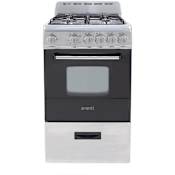 Avanti 20 Inch Wide 2.1 Cu. Ft. Free Standing Gas Range with Backsplash Stainless Steel