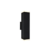 Avenue Lighting Avenue Outdoor 12" Tall LED Outdoor Wall Sconce with Acrylic Shades Black