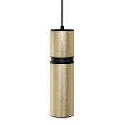 Avenue Lighting Cicada 10" Tall LED Mini Pendant Knurled Brass / Black