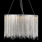 Avenue Lighting Fountain Ave. 24" Wide LED Ring Chandelier Chrome