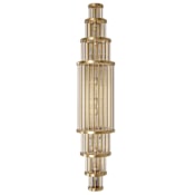 Avenue Lighting Waldorf 11 Light 38" Tall Wall Sconce Aged Brass