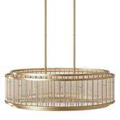 Avenue Lighting Waldorf 16 Light 52" Wide Drum Chandelier Aged Brass