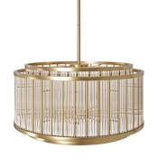 Avenue Lighting Waldorf 12 Light 31" Wide Drum Chandelier Aged Brass