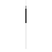 Avenue Lighting Main St. 5" Wide LED Mini Pendant with Frosted Glass Shade Black
