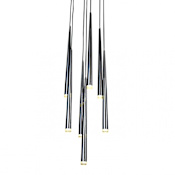 Avenue Lighting Highland Ave. 30" Wide Multi Light Pendant Black