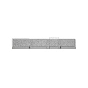 Avenue Lighting The Original Glacier 4 Light 33" Wide LED Vanity Light with Bubbled Crystal Shades Polished Nickel