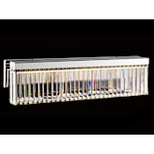 Avenue Lighting Broadway 7" Tall Wall Sconce Polished Nickel