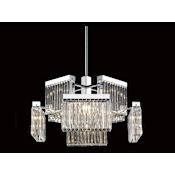 Avenue Lighting Broadway 8 Light 28" Wide Chandelier Polished Nickel