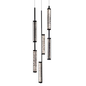 Avenue Lighting Metropole Crystal Pendant Matte Black