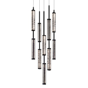 Avenue Lighting Metropole 23" Wide Crystal Chandelier Matte Black