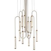 Avenue Lighting Belvedere 31" Wide Crystal Chandelier Antique Brass