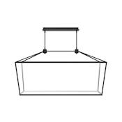 Avenue Lighting Park Ave. 54" Wide LED Linear Chandelier Black