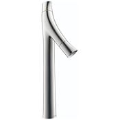 Axor Starck Organic 0.9 GPM Single Hole Tall Vessel Bathroom Faucet Less Drain Assembly - Engineered in Germany, Limited Lifetime Warranty Chrome