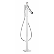 Axor Starck Organic Floor Mounted Tub Filler with Built-In Diverter - Engineered in Germany, Limited Lifetime Warranty Chrome