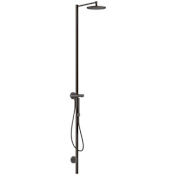 Axor Starck Retrofit Shower with Shower Head, Hand Shower, and Hose Brushed Black Chrome