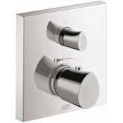 Axor Starck Organic Thermostatic Valve Trim with Integrated Volume Control Less Valve - Engineered in Germany, Limited Lifetime Warranty Chrome