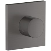 Axor ShowerComposition Square Diverter Valve Trim - Less Valve Brushed Black Chrome