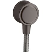 Axor Montreux Wall Outlet with Check Valves Brushed Black Chrome