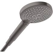 Axor ShowerSolutions 2.5 GPM Multi Function Shower Head with EcoRight, Quick Clean and Select Brushed Black Chrome