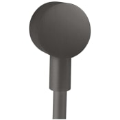 Axor ShowerSolutions Wall Supply Elbow with Check Valve - Engineered in Germany, Limited Lifetime Warranty Brushed Black Chrome