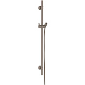 Axor Montreux 36" Slide Bar with 63" Hose - Engineered in Germany, Limited Lifetime Warranty Brushed Black Chrome
