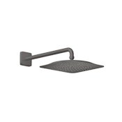 Axor Citterio C 2.5 GPM Single Function 11" Rain Shower Head with PowderRain and Included Shower Arm Brushed Black Chrome