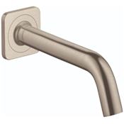 Axor Citterio M Tub Spout Wall Mounted Short Non Diverter - Engineered in Germany, Limited Lifetime Warranty Brushed Nickel