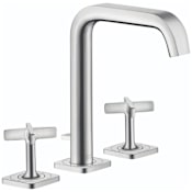 Axor Citterio E 1.2 GPM Widespread Bathroom Faucet with Pop-Up Drain Assembly Chrome