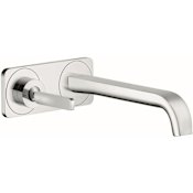 Axor Citterio E 1.2 GPM Wall Mounted Centerset Bathroom Faucet Chrome